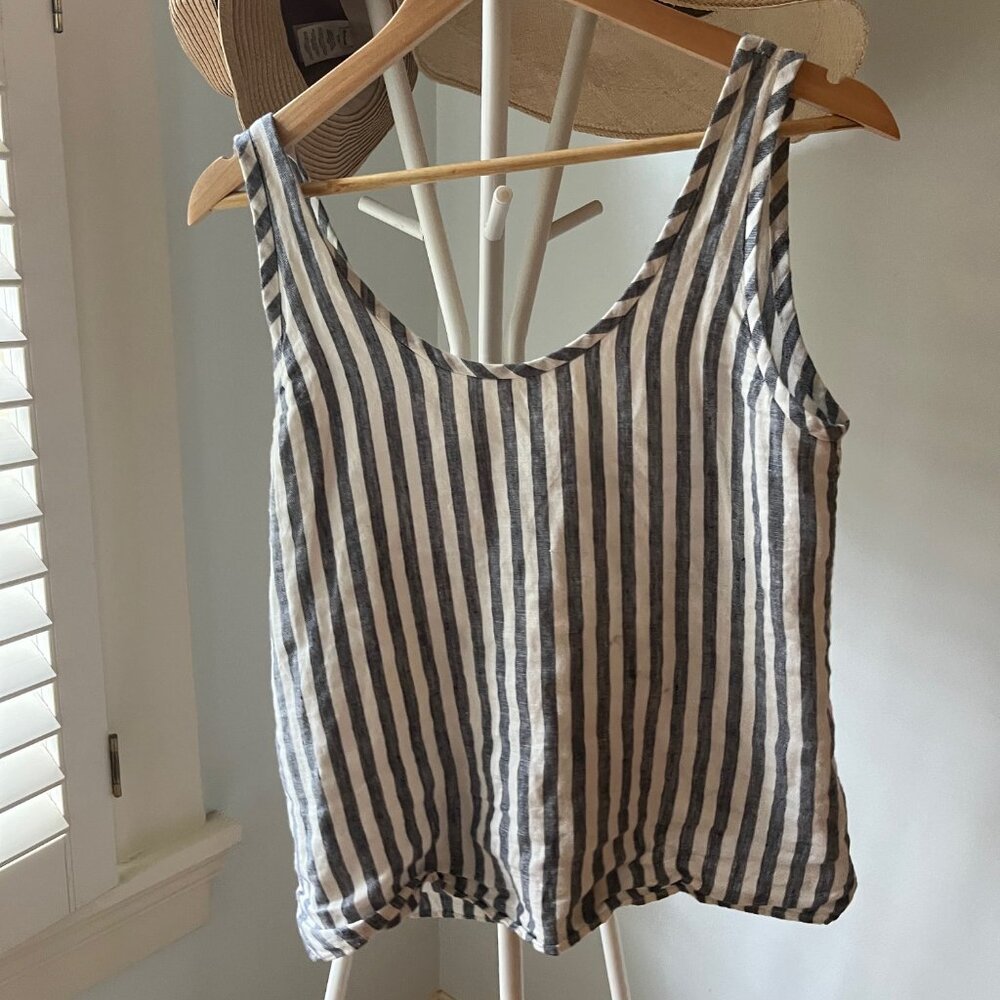 Everlane linen scoop neck tank, size 00